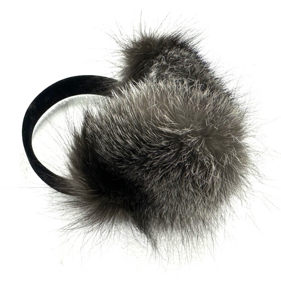 Ear Muffs  - Silver Fox - Short Knap