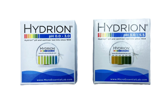 Hydrion pH test strips