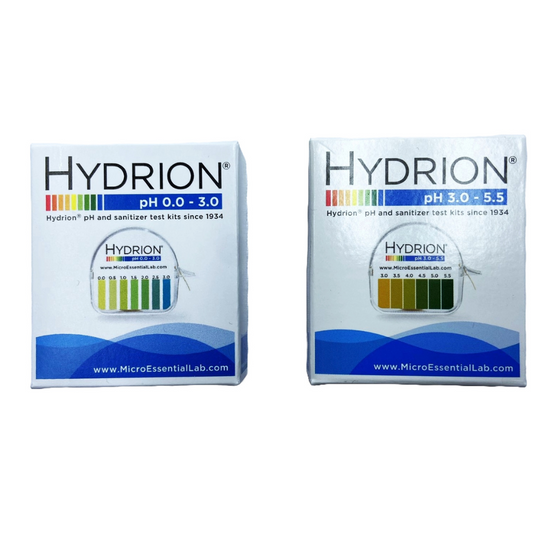 Hydrion pH test strips