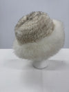 Blue Fox Winter Hat w Knitted Mink