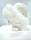 Shadow Fox Winter Hat w Knitted Mink