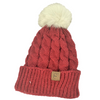 Ladies Real Fur Pom Pom Toques - The Classic