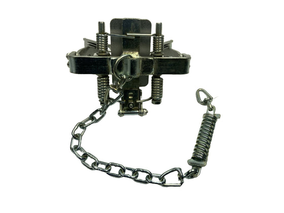 K-9 Extreme Coyote Trap – Canadian Jaw - Galvanized w Conners Shock Spring