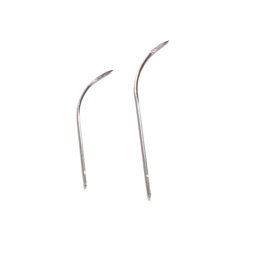 Needle - Triangular Tipped, Half Curved Needle