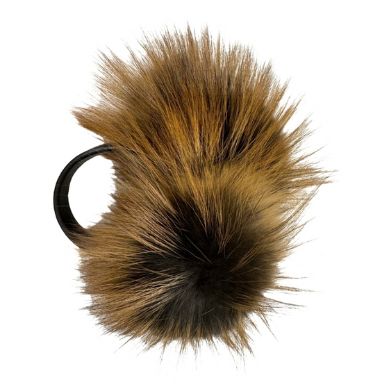 Premium Luxury Collection Ear Muffs - Dk Red Cross Fox