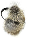 Premium Luxury Collection Ear Muff  - Silver Phase Cross Fox