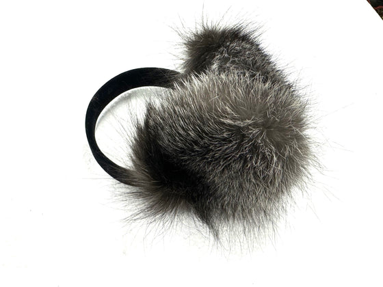 Ear Muffs  - Silver Fox - Short Knap