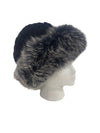 Indigo Fox Winter Hat w Knitted Mink