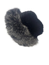 Indigo Fox Winter Hat w Knitted Mink