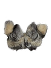 Dark Silver Cross Fox Mitts