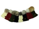 Ladies Real Fur Pom Pom Toques - The Classic